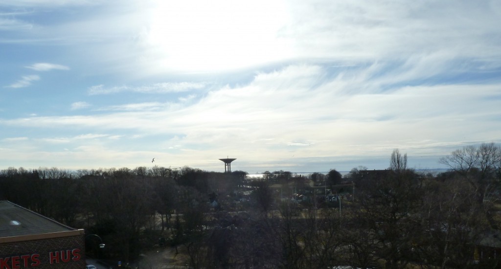 Slottsparken och Öresund